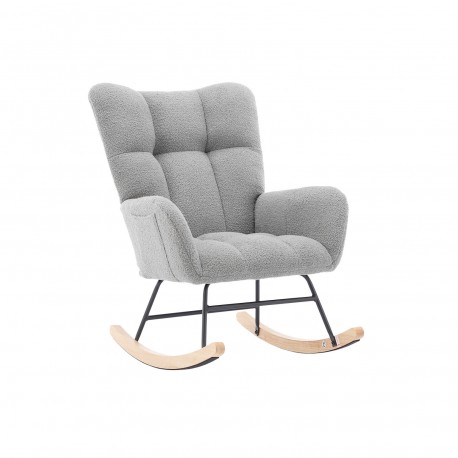 ROCKING CHAIR WITH GREY ARMRESTS