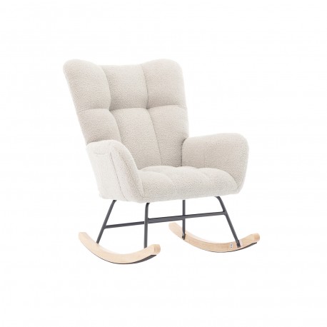 ROCKING CHAIR WITH BEIGE ARMRESTS