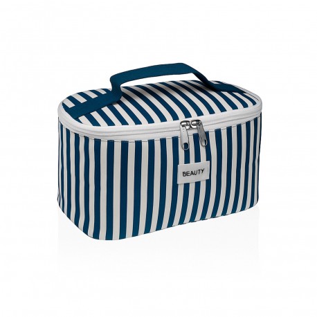 NAVY LINTEA TOILETRY BAG WITH HANDLE
