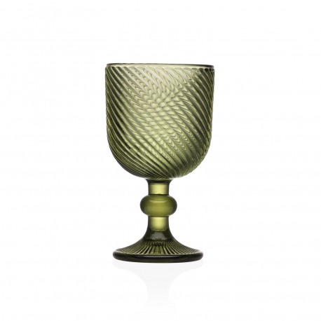 SMALL GREEN WINE GLASS