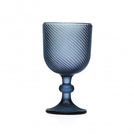 LARGE BLUE WINE GLASS