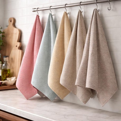 ASSORTED STRIPED KITCHEN TOWEL 50X70CM