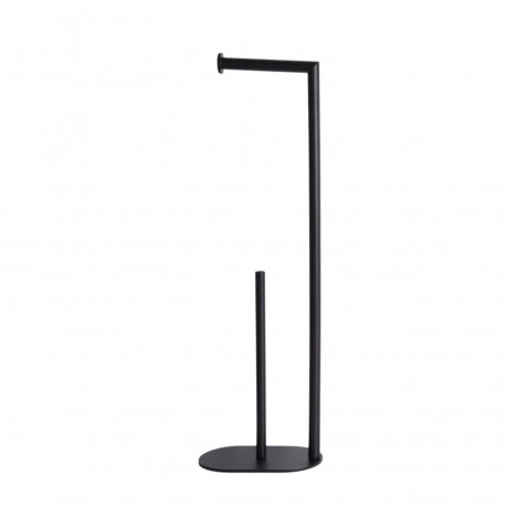 BLACK TOILET ROLL HOLDER