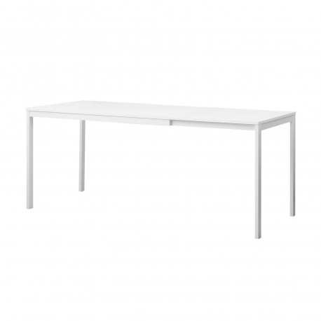 WHITE EXTENDABLE DINING TABLE