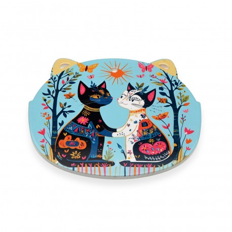 BLUE CATS TABLE MAT