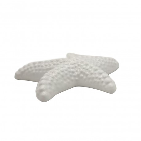 WHITE CERAMIC STARFISH FIGURE