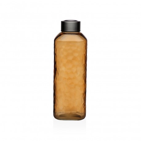 ORANGE GLASS BOTTLE 1L