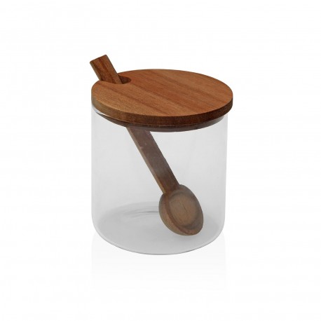 BOROSILICATE JAR ACACIA LID 300ML