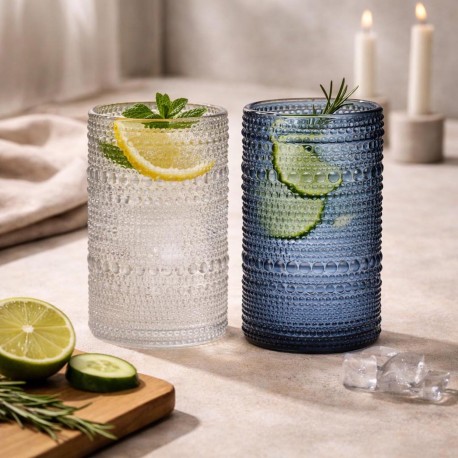 LARGE TRANSPARENT DESIGN GLASS