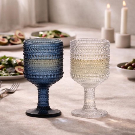 BLUE DESIGN WINE GLASS