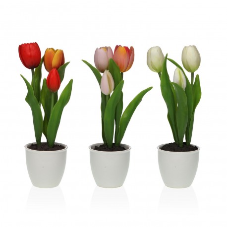 TULIP FLOWER SET OF 3 WITH POT