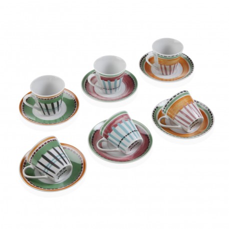 CIRCUS COFFEE SET WITH SAUCERS