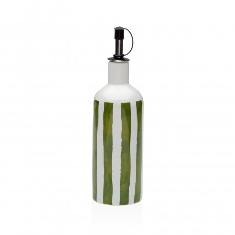 GREEN STRIPED OIL CRUET