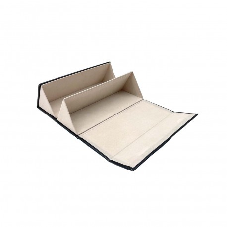 BLACK DOUBLE GLASSES CASE