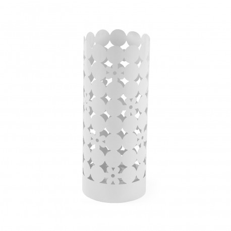 WHITE CIRCLES UMBRELLA STAND