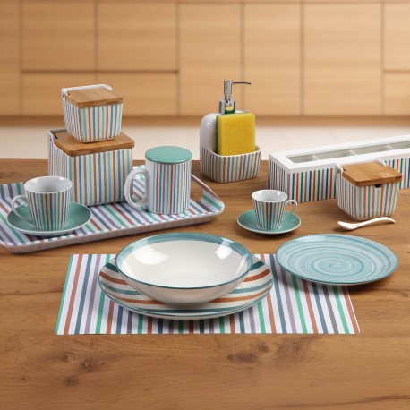 LARGE STRIPES PLATTER