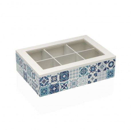 AZURITE TEA BOX 6 COMPARTMENTS