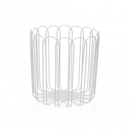 TALL WHITE FRUIT BASKET