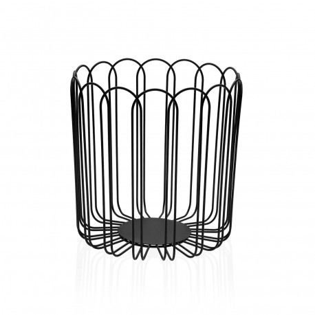 TALL BLACK FRUIT BASKET