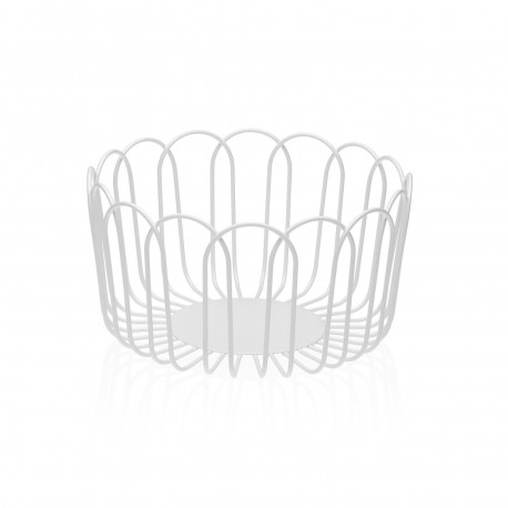 WHITE RING FRUIT BASKET