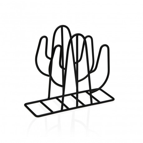 BLACK CACTUS NAPKIN HOLDER