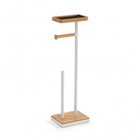 WHITE TOILET ROLL HOLDER