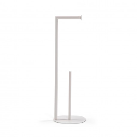 WHITE TOILET ROLL HOLDER