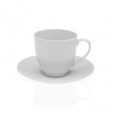WHITE PURE TEA CUP & SAUCER SET
