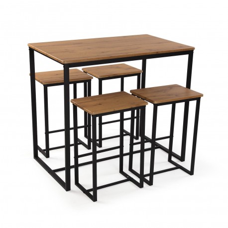 TABLE AND 4 CHAIRS SET