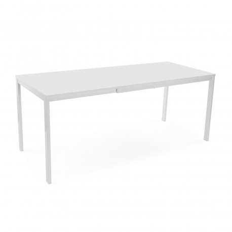 WHITE EXTENDABLE DINING TABLE