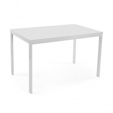 WHITE EXTENDABLE DINING TABLE