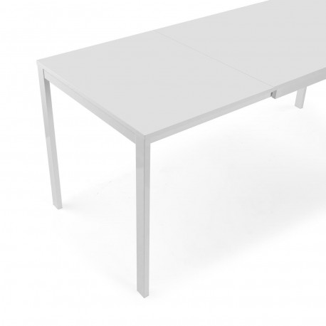 WHITE EXTENDABLE DINING TABLE