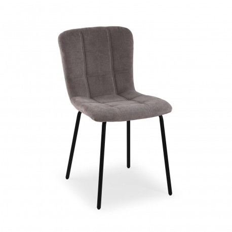 DARK GREY UPHOLSTERED CHAIR