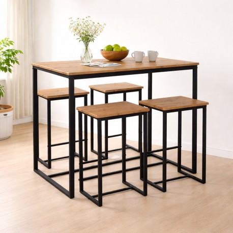 TABLE AND 4 CHAIRS SET