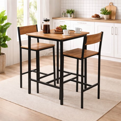 TABLE AND 2 CHAIRS SET