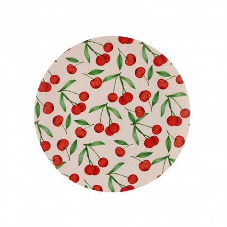 25CM CHERRY ROUND PLATE