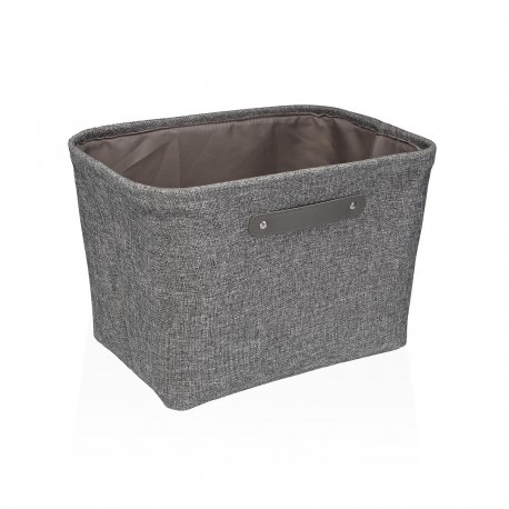 GREY RECTANGULAR BASKET