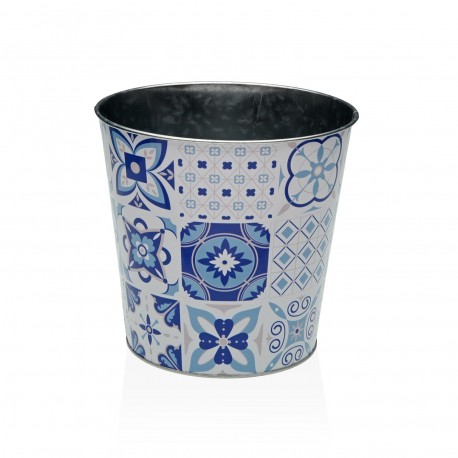 EXTRA LARGE METALLIC AZURITE FLOWERPOT