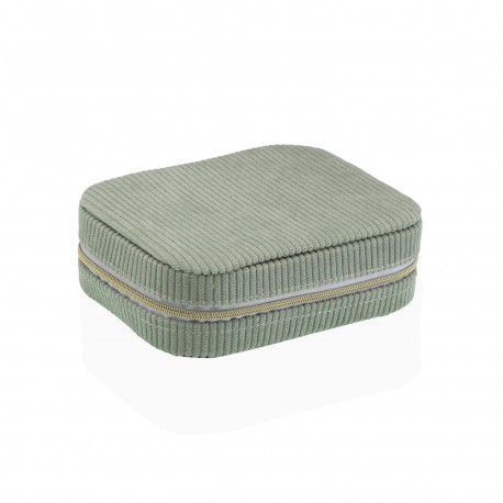 MINT GREEN VELVET JEWELLERY BOX
