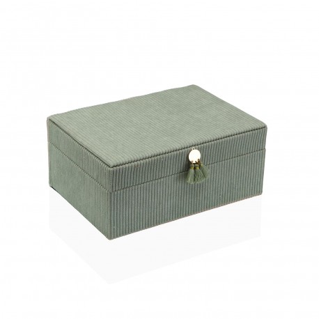 MINT GREEN VELVET JEWELLERY BOX