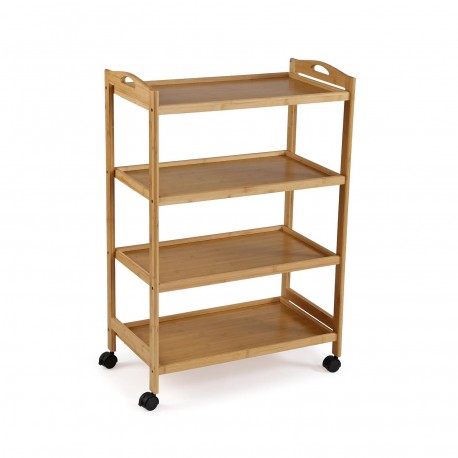 4-SHELF TROLLEY WITH WHEELS