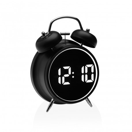 BLACK DIGITAL ALARM CLOCK