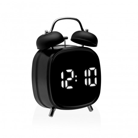 BLACK DIGITAL ALARM CLOCK