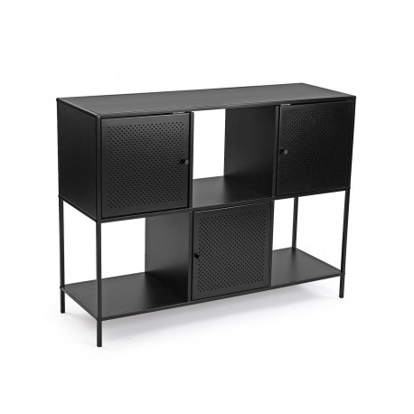 BLACK 3-DOOR SIDEBOARD