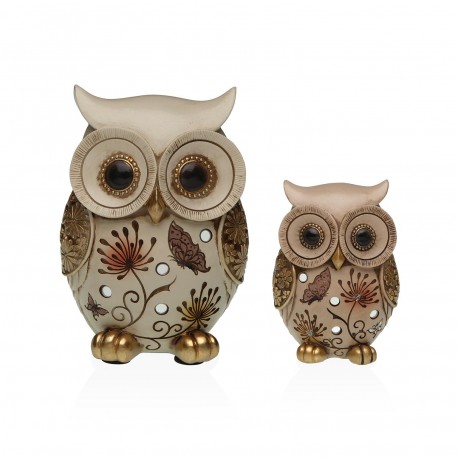 OCHRE OWL FIGURE