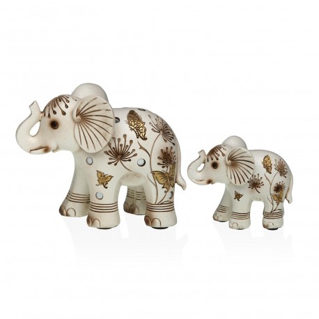 MEDIUM NACRE ELEPHANT FIGURE