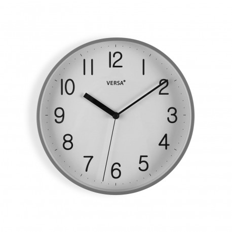 GREY WALL CLOCK 25CM