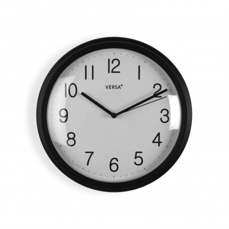 BLACK WALL CLOCK 26CM