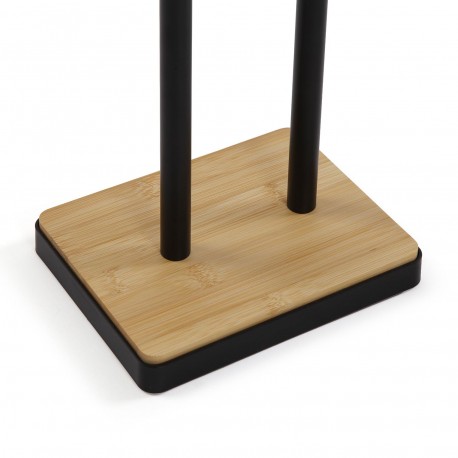 BLACK TOILET ROLL HOLDER