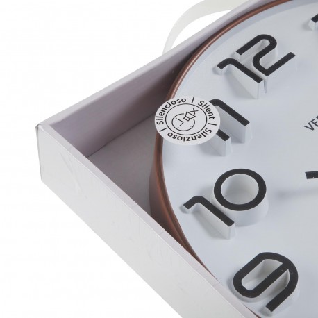 WHITE WALL CLOCK 30CM